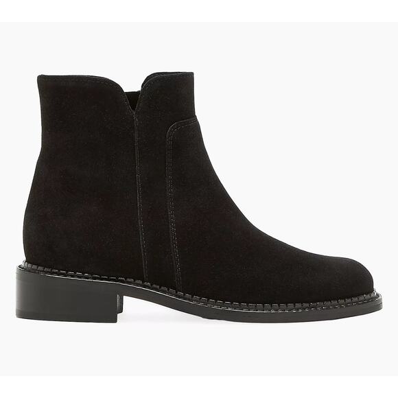 La Canadienne Sloane 32MM Suede Stacked-Heel Booties size 9.5 - Picture 1 of 14